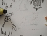 Pingouin & souris cachée - Croquis & gribouillis